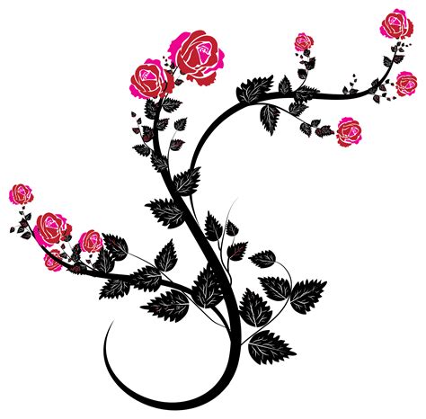 Rose Vines Clip Art Image Clipsafari