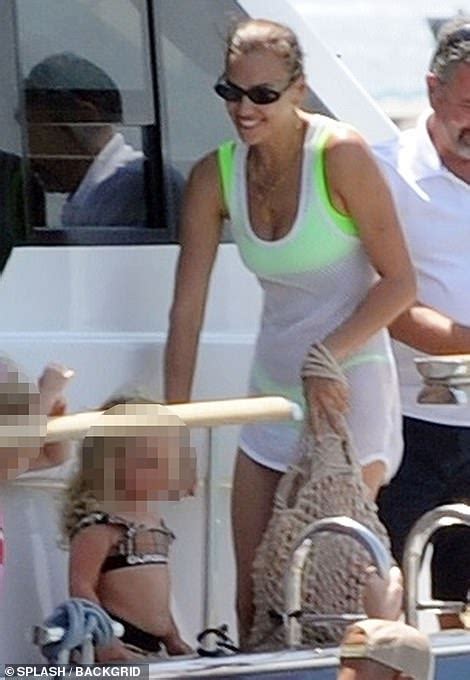 Irina Shayk Dons A Lime Green Bikini As She Spends Time With Her Mother