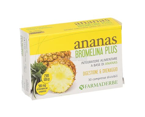 Ananas Bromelina Plus Di Farmaderbe Macrolibrarsiit