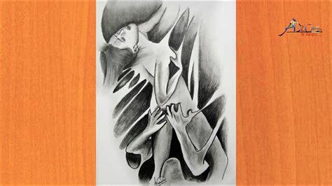 How To Draw Pencil Drawing Sad And Alone Girl Deep Meaning Double