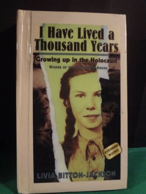 1999 I Have Lived A Thousand Years Livia Bitton Jackson Hardcover