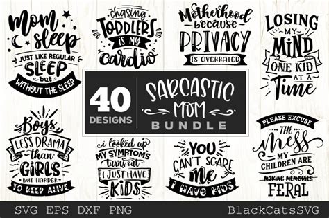 Download Funny mom SVG bundle 40 designs Sarcastic mom SVG bundlee ...