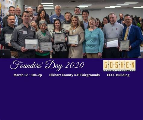 Founders Day 2020 Goshen Chamber Of Commerce