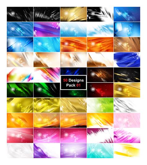 50 Abstract Background Designs Vector Illustrator Pack 01