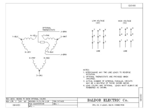 Baldor Single Phase Wiring Diagram