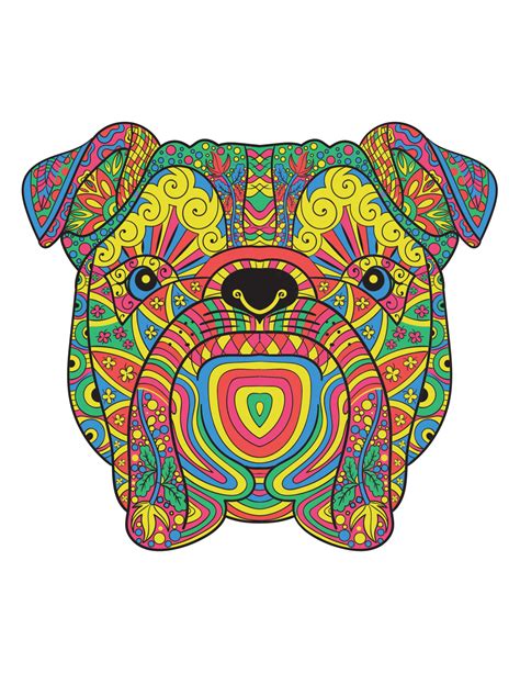 Adult Coloring Books - Animals, Geometric Shapes with Mandala Designs ...