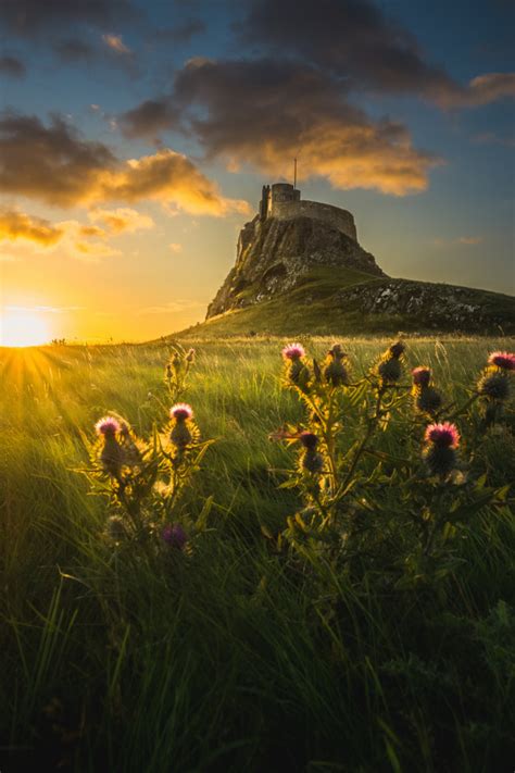 Ponderation — Heaven Ly Mind Lindisfarne Castle At Dawn