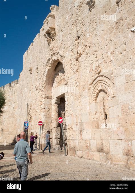 Zion Gate Old Jerusalem Stock Photo Alamy