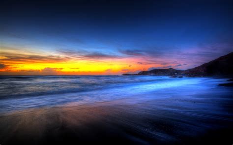 Beach Sunset Hd Wallpaper Background Image 2560x1600
