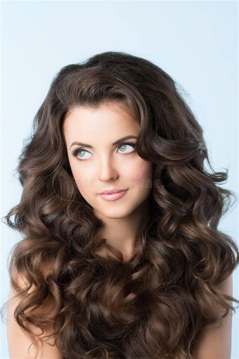 Hairstyle Woman With Wavy Hair Stock Photo Image Of Hair Clean