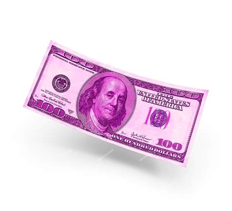 Single Falling 100 Dollar Bill Pink Money Png — Drypdesigns