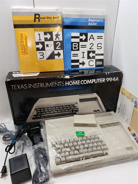 Texas Instruments Ti 994a Home Computer In Original Box 1983 New In