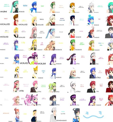 Vocaloid Characters List Names