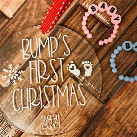 Baby Bumps First Ornament Pregnancy T Christmas T Etsy