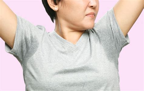 Premium Photo Woman With Sweating Very Badly Under Armpit