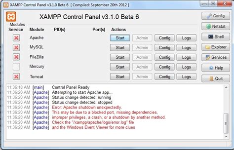 Mysql Xampp Not Started On Windows Stack Overflow