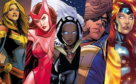 Marvel 5 Superheroínas Fuerza De Las Mujeres En Los Cómics