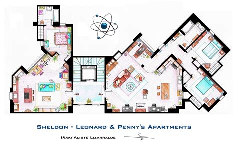 The Big Bang Theory Apartment In 3d Homebyme