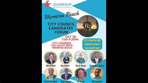 City Council Candidate Forum Hosted By Leadership Hermosa Beach October YouTube