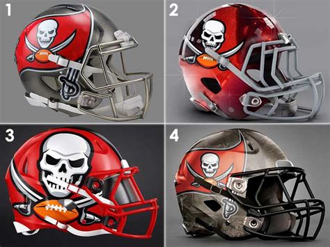Artist Reveals Bold New Helmet Designs For All 32 Nfl Teams Page 9 Tampa Bay Buccaneers