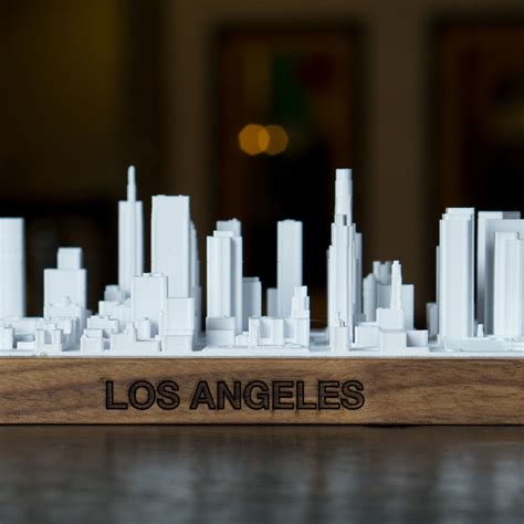Los Angeles 3d Printed Skylines Touch Of Modern