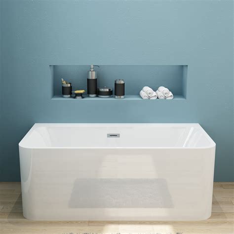Elegant 1500x750x580mm Square Acrylic Free Standing Bathtub Buy Baby