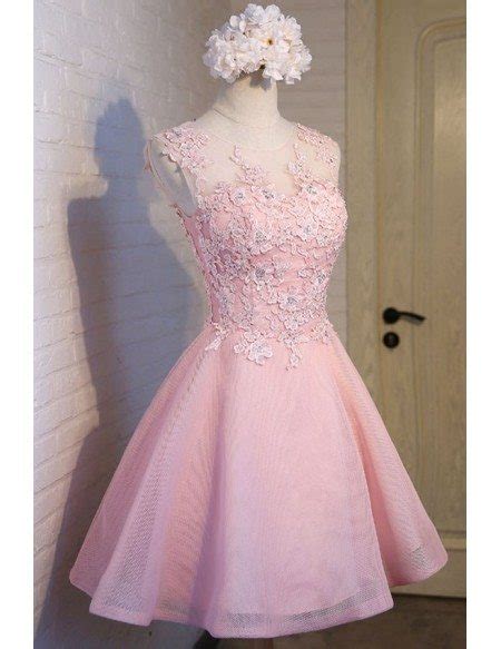 Peach Pink Homecoming Dresses Short Tulle Beautiful Style With