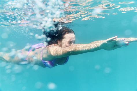 Woman Swimming Underwater Photograph By Ubald Rutar Pixels
