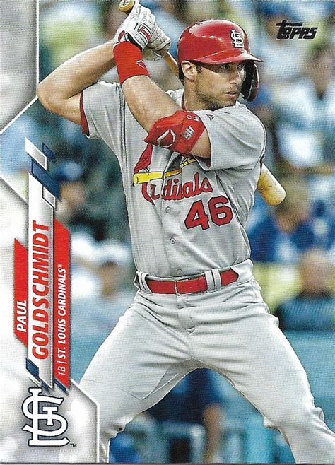 Louis cardinals, american professional baseball team established in 1882 that is based in st. Paul Goldschmidt 2020 Topps #145 St. Louis Cardinals Baseball Card