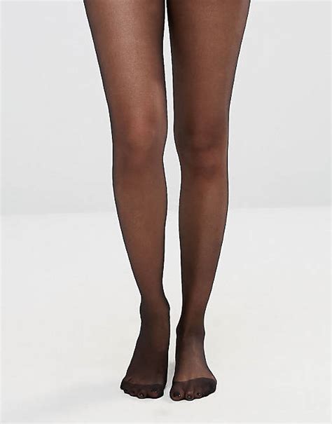 Asos Design 15 Denier Tights In Black Asos