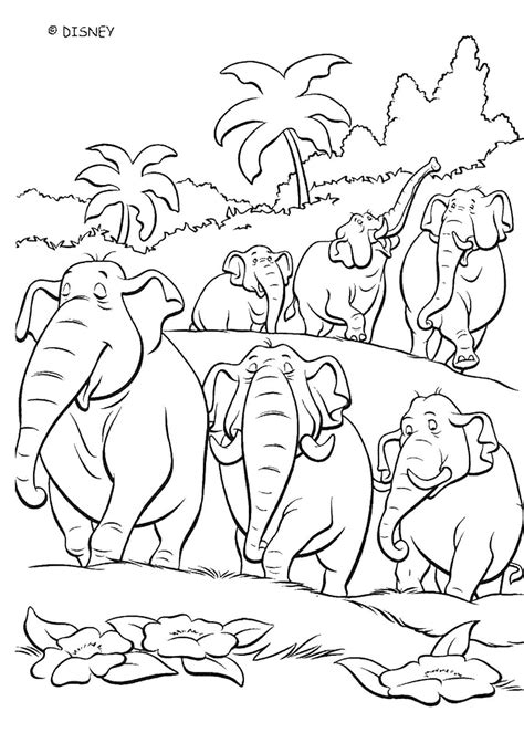Elephant Coloring Pages For Kids Printable For Free