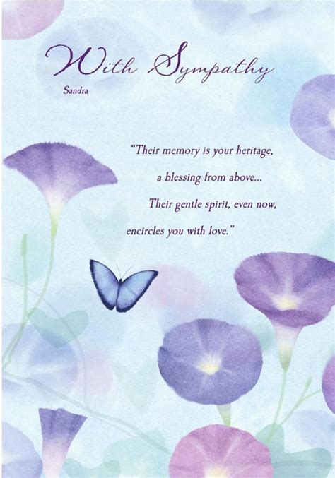 Deepest Sympathy Messages Sympathy Card Butterfly Sympathy Card