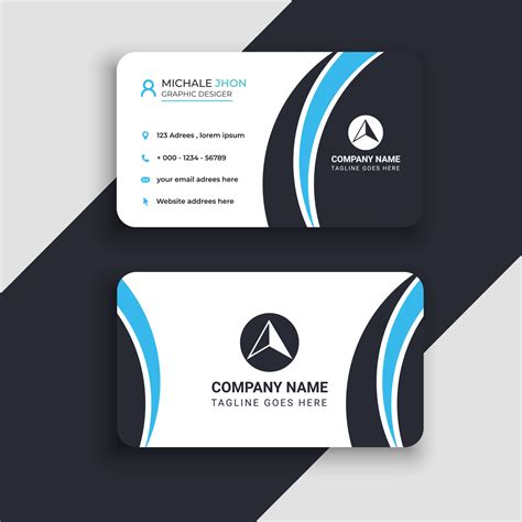 Modern Bussines Card Simple Business Card Design Creative And Elegant