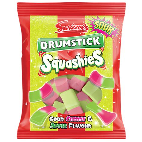 Swizzels Drumstick Squashies Sour Cherry And Apple Flavour 131g Uk