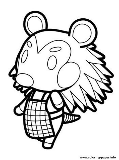 Animal Crossing 4 Coloring Page Printable