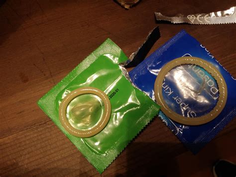 Smallest Condom 47 Mm Green Vs Largest Condom 69 Mm Blue