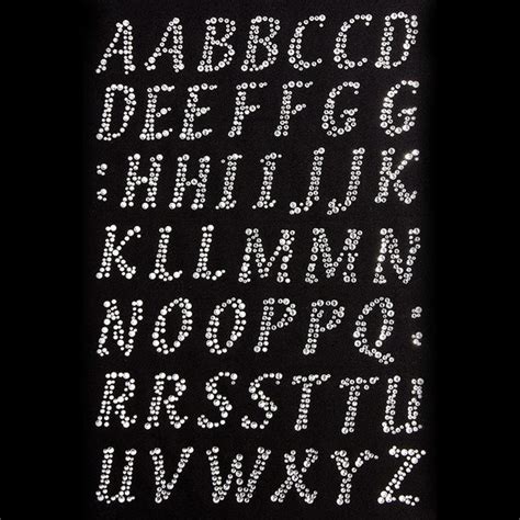 Alfabet Strass Rhinestone Strijk Letters Applicatie Megamooinl