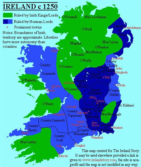 Ireland Clan Map Secretmuseum