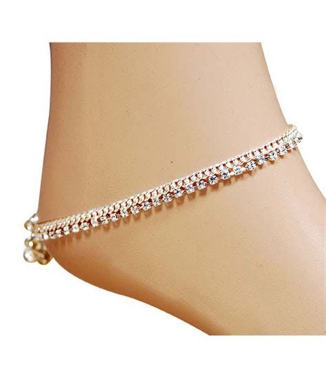 Sv Pearls And Jewels White Jaya Silver Anklets And Toe Rings Buy Sv Pearls
