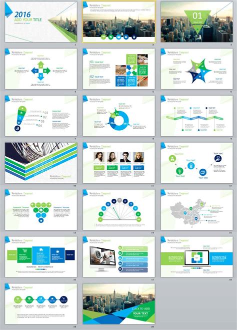 20 Simple Business Report Creative Powerpoint Template