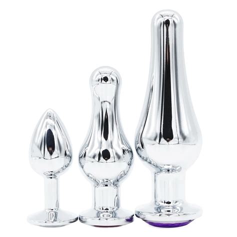 Domi Colors Crystal Jewelry Stainless Steel Butt Plug Women Sex Toy Anal Dildo Men Pcs