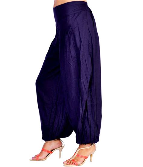 Jkk Women Stylish Pure Rayon Purple Harem Pants Price In India Buy