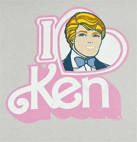 I Heart Ken Womens Barbie T Shirt From Mighty Fine