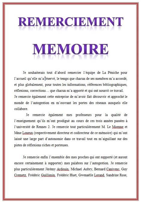 remerciement master - 3 exemples en format word doc ...