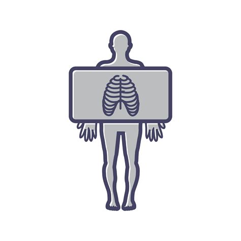 Chest X Ray Line Filled Icon 330657 Vector Art At Vecteezy