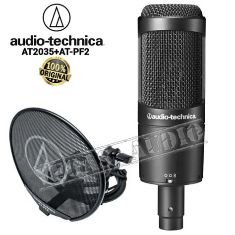 Jual Audio Technica At2035 With Pop Filter At Pf2 Original Shopee