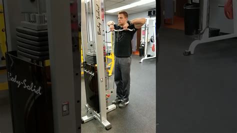 Cable Ez Bar Upright Rows Youtube