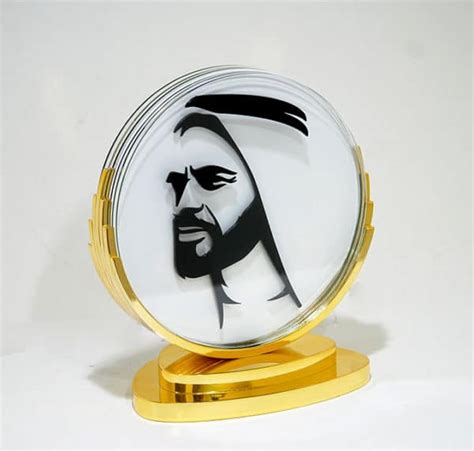 Sheikh Zayed 3d Glass Art 3d Printing Model Sculptures Resin Art