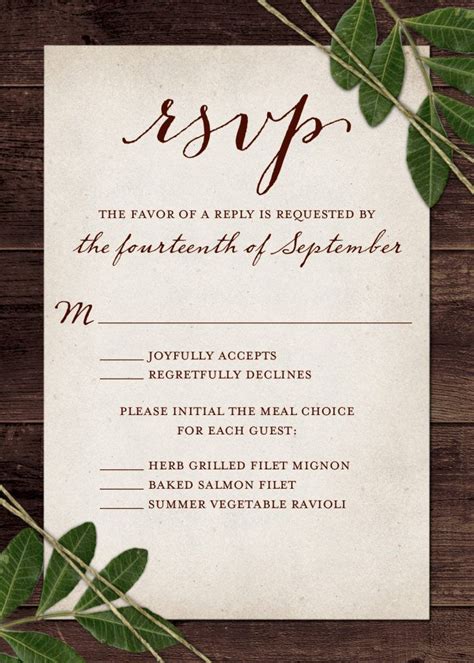 Wedding Rsvp Wording And Card Etiquette For Brides And Guests Wedding