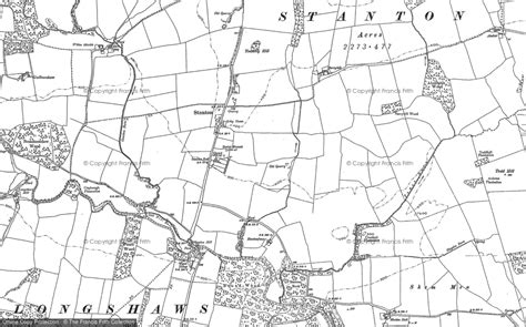 Historic Ordnance Survey Map Of Stanton 1896
